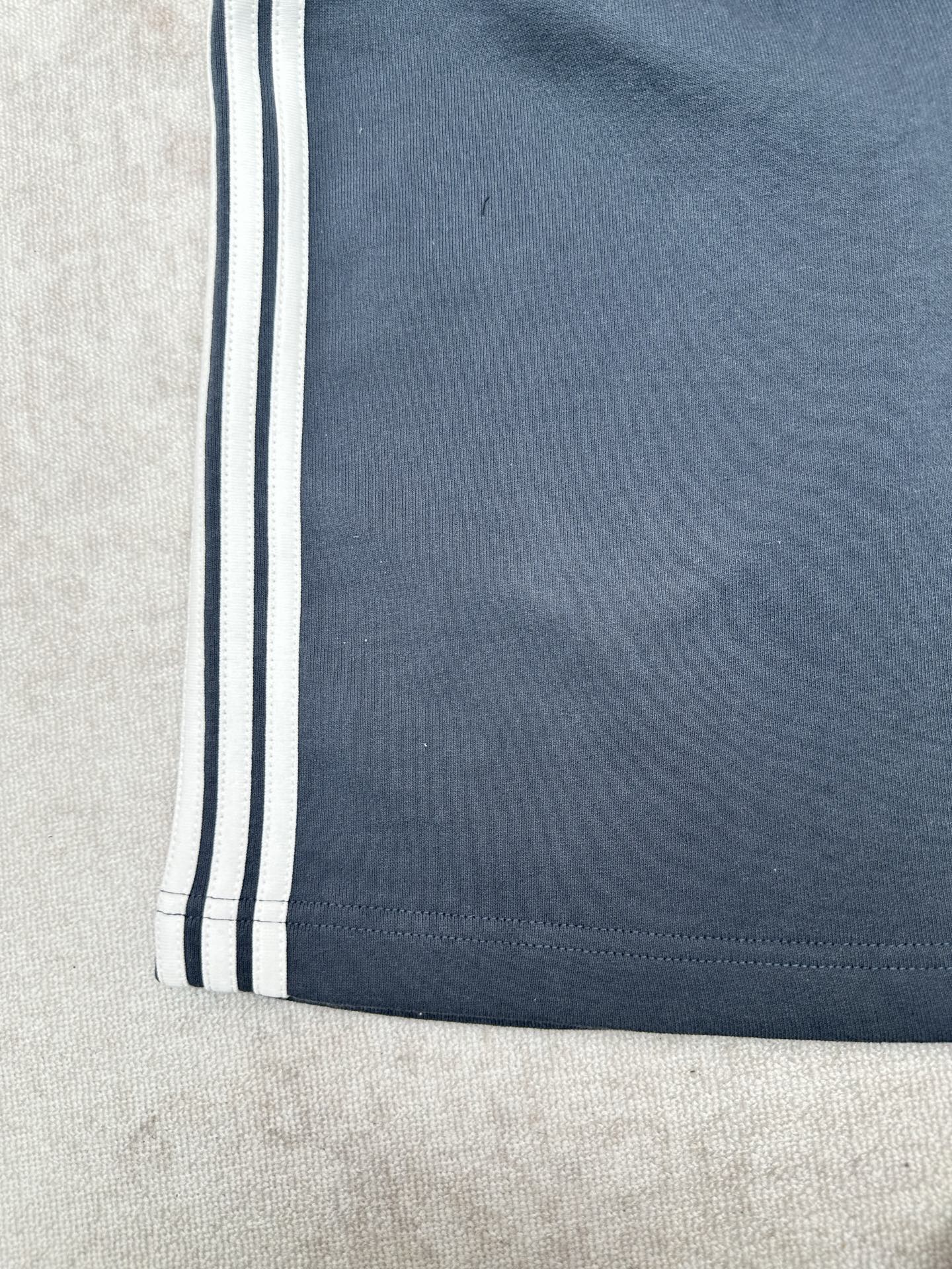 Balenciaga 26ss新款 巴黎世家 条纹Logo松紧直筒 休闲裤 常规版型 男款 蓝色