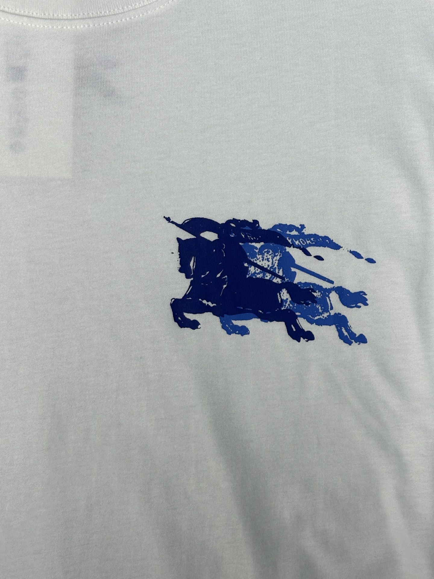 Burberry 巴宝莉 新款ss Logo印花圆领套头短袖 T恤 男款 粉笔白