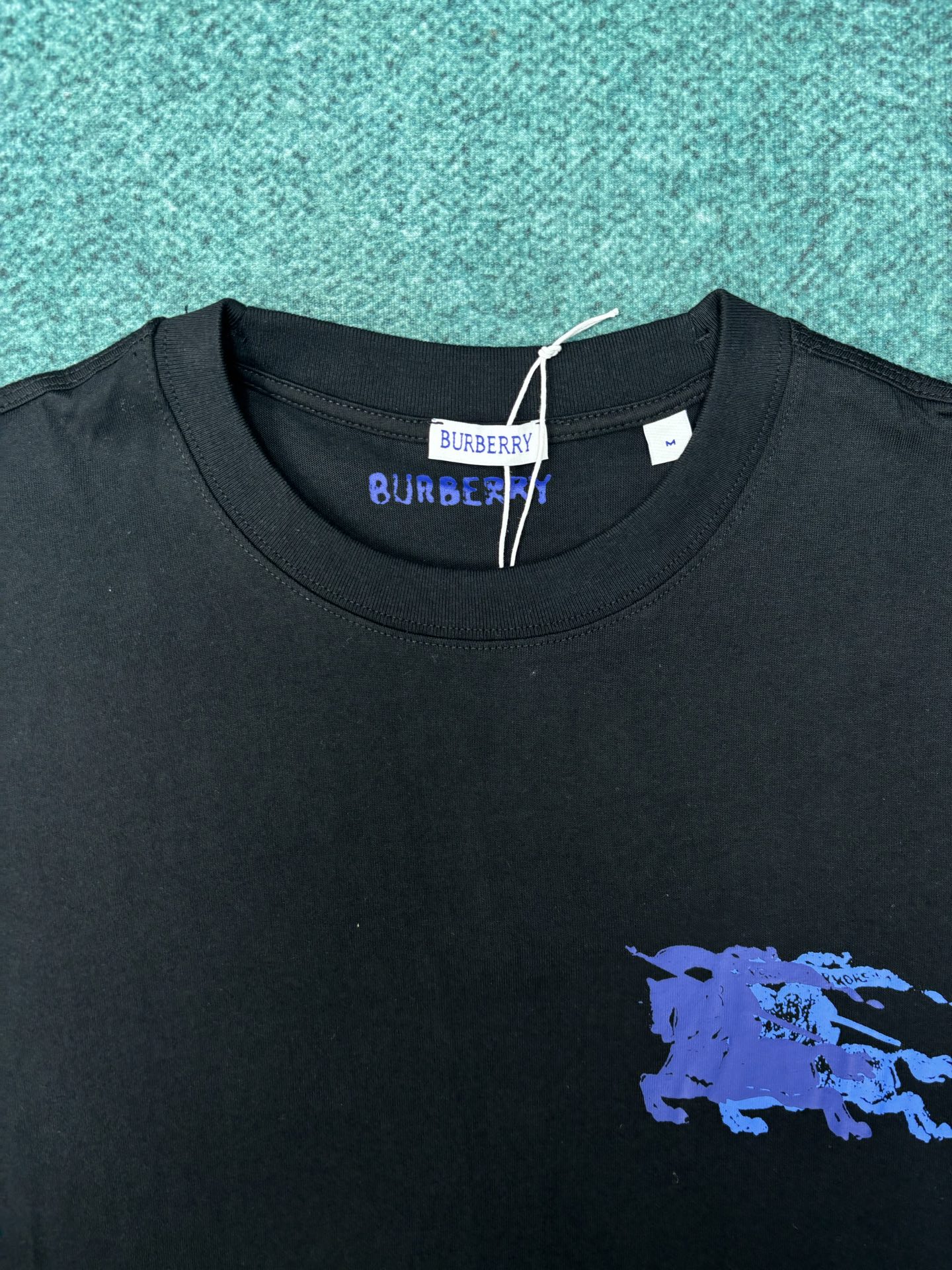 Burberry 巴宝莉 新款ss Logo印花圆领套头短袖 T恤 男款 粉笔白