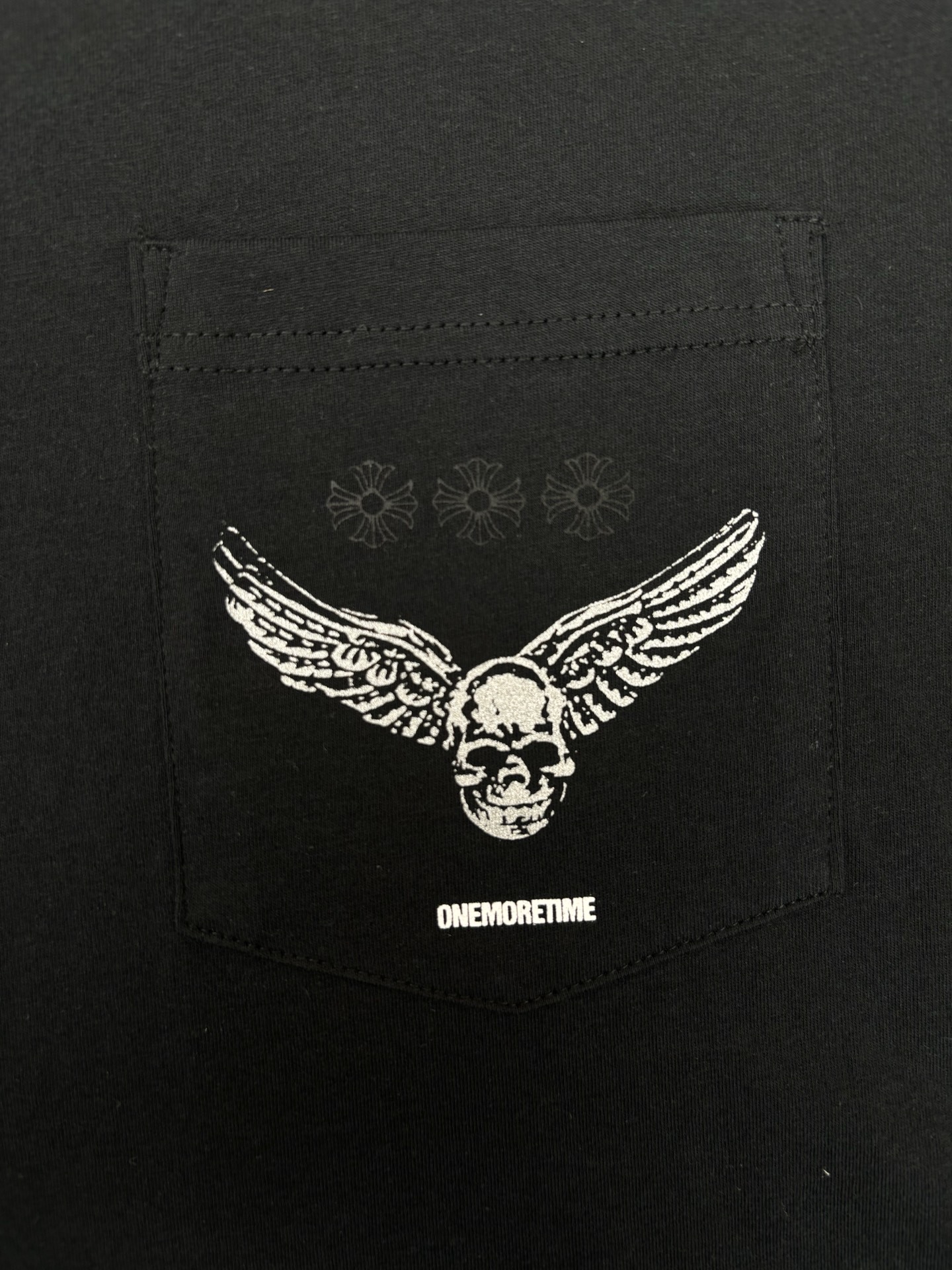 Chrome Hearts 克罗心 26ss新款 骷髅口袋圆领短袖 T恤 男款