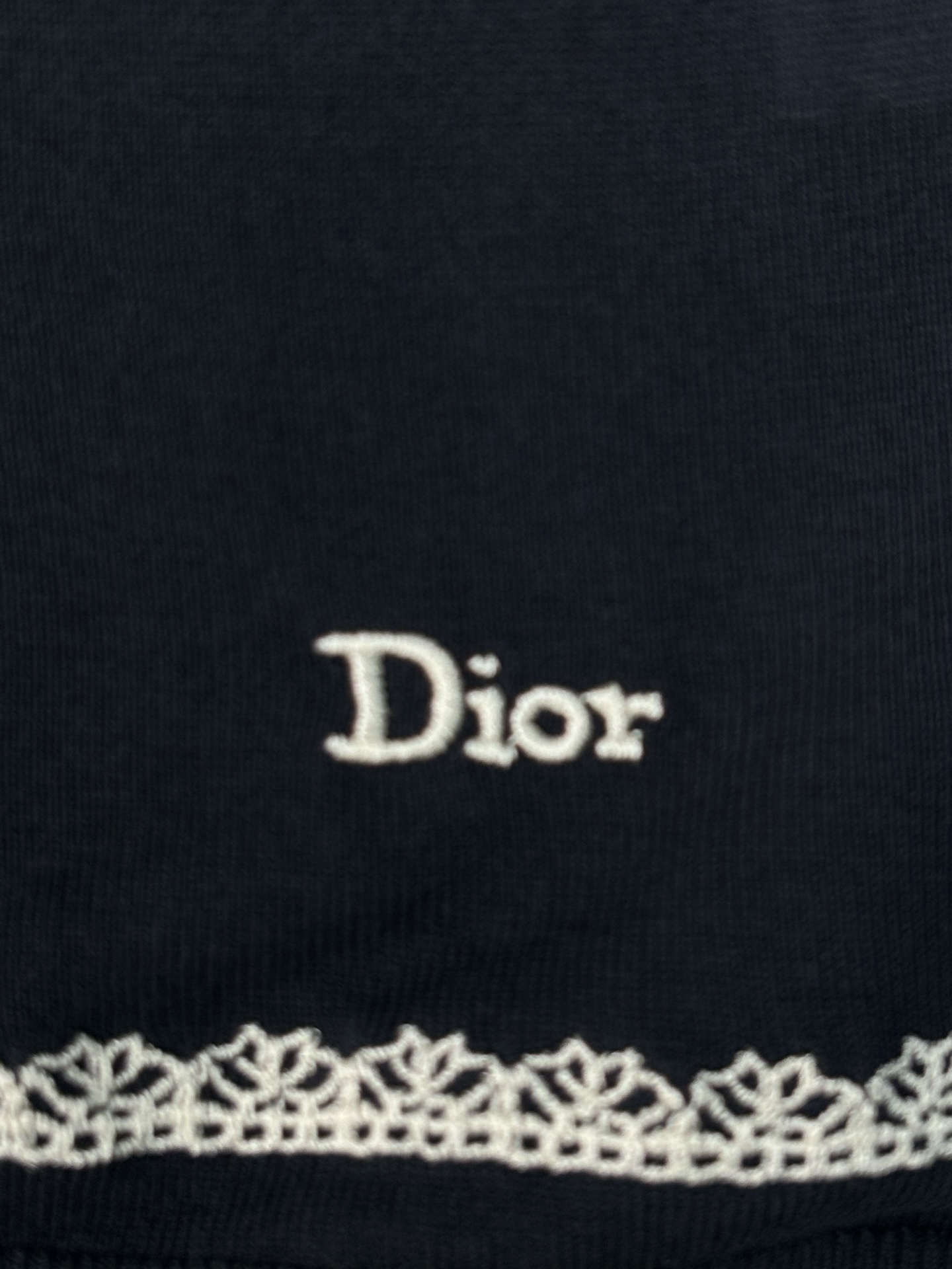 Dior 迪奥 26ss新款开衫重新诠释 Dior 优雅的 标识 采用海军蓝色桑蚕丝针织面料精心制作