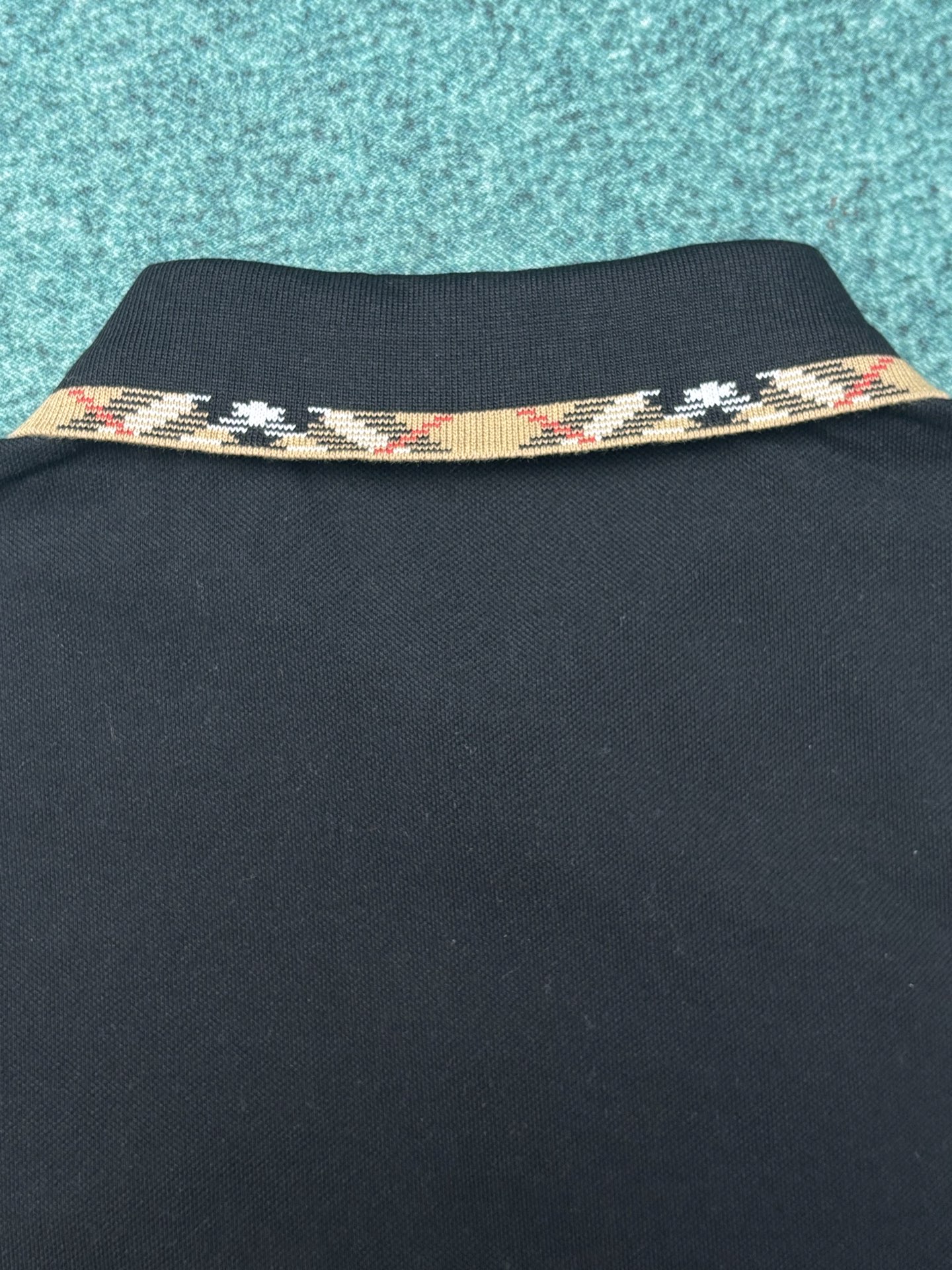Burberry 巴宝莉 26ss新款 标志性条纹衣领珠地网眼布短袖 Polo衫 男款