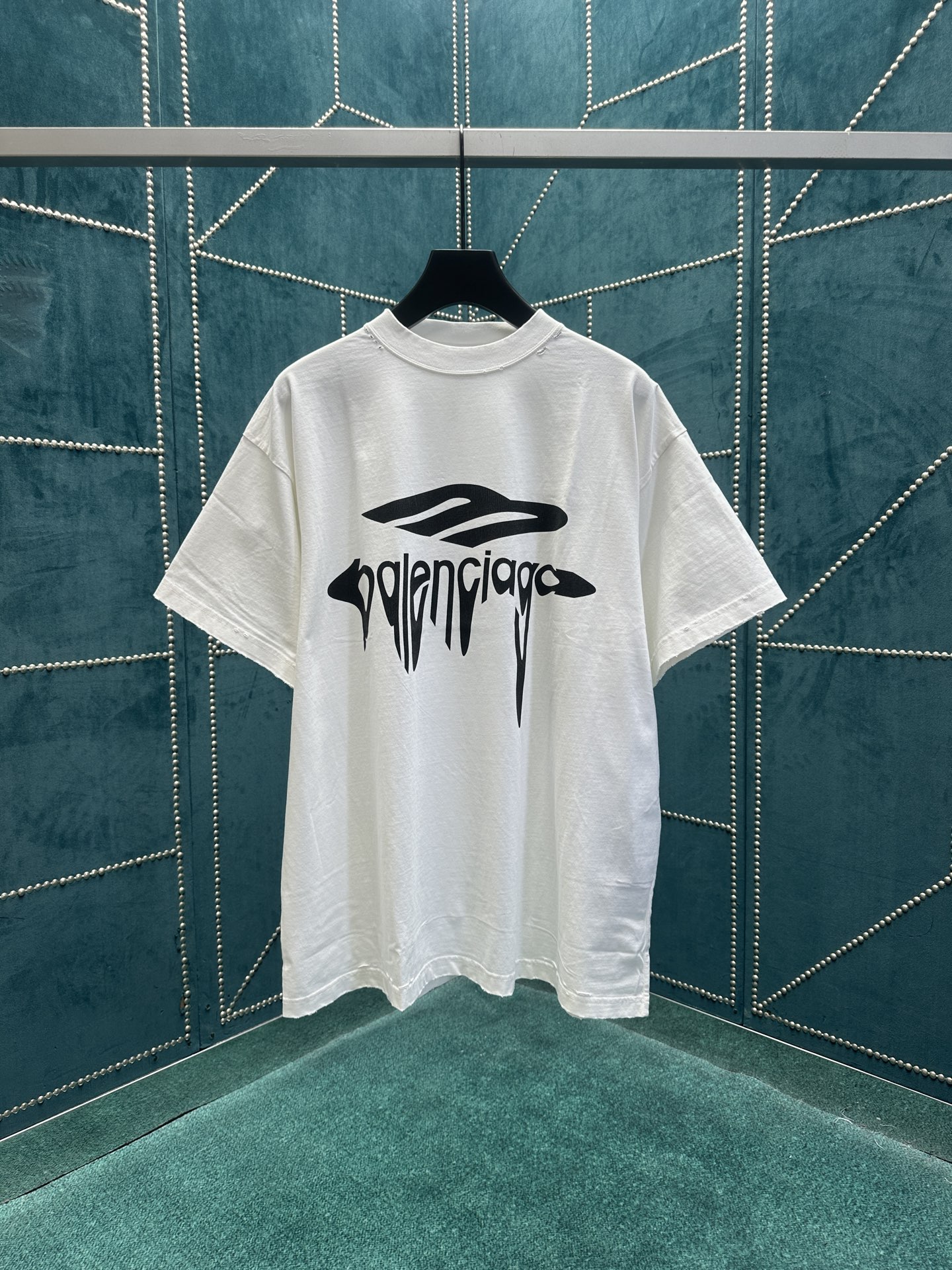 Balenciaga 巴黎世家 SS26 Logo印花圆领短袖 T恤 宽松版型 男款