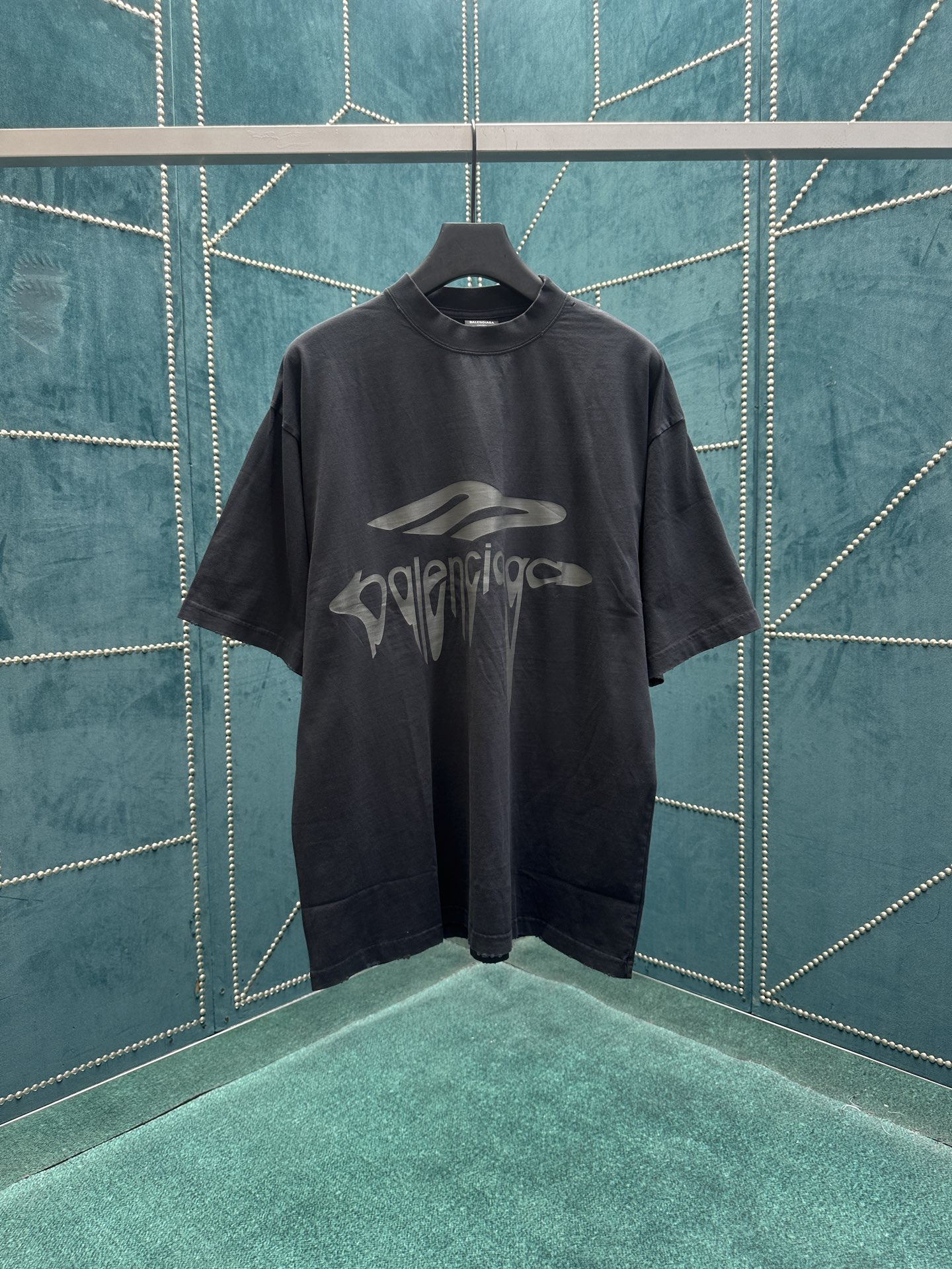 Balenciaga 巴黎世家 SS26 Logo印花圆领短袖 T恤 宽松版型 男款