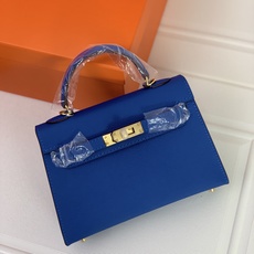 凯莉二代mini 水妖蓝金扣 爱马仕Hermes 💤凯莉包kellyHermes经典代表作之一 女士 凯莉二代mini 水妖蓝金扣 爱马仕Hermes 💤凯莉包kellyHermes经典代表作之一 女士
