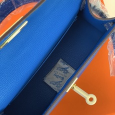 凯莉二代mini 水妖蓝金扣 爱马仕Hermes 💤凯莉包kellyHermes经典代表作之一 女士 凯莉二代mini 水妖蓝金扣 爱马仕Hermes 💤凯莉包kellyHermes经典代表作之一 女士