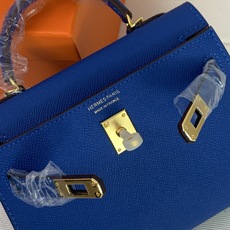 凯莉二代mini 水妖蓝金扣 爱马仕Hermes 💤凯莉包kellyHermes经典代表作之一 女士 凯莉二代mini 水妖蓝金扣 爱马仕Hermes 💤凯莉包kellyHermes经典代表作之一 女士