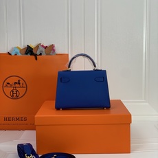 凯莉二代mini 水妖蓝金扣 爱马仕Hermes 💤凯莉包kellyHermes经典代表作之一 女士 凯莉二代mini 水妖蓝金扣 爱马仕Hermes 💤凯莉包kellyHermes经典代表作之一 女士