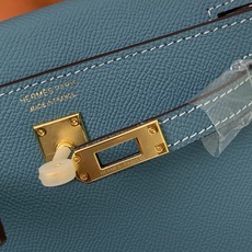 凯莉二代mini 牛仔蓝金扣 爱马仕Hermes 💤凯莉包kellyHermes经典代表作之一 女士 凯莉二代mini 牛仔蓝金扣 爱马仕Hermes 💤凯莉包kellyHermes经典代表作之一 女士