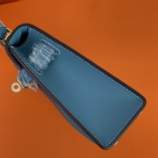 凯莉二代mini 牛仔蓝金扣 爱马仕Hermes 💤凯莉包kellyHermes经典代表作之一 女士 凯莉二代mini 牛仔蓝金扣 爱马仕Hermes 💤凯莉包kellyHermes经典代表作之一 女士