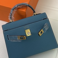 凯莉二代mini 牛仔蓝金扣 爱马仕Hermes 💤凯莉包kellyHermes经典代表作之一 女士 凯莉二代mini 牛仔蓝金扣 爱马仕Hermes 💤凯莉包kellyHermes经典代表作之一 女士