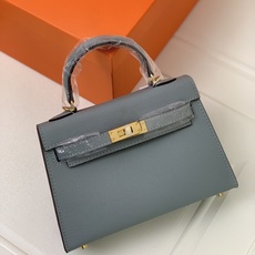 凯莉二代mini 亚麻蓝金扣 爱马仕Hermes 💤凯莉包kellyHermes经典代表作之一 女士 凯莉二代mini 亚麻蓝金扣 爱马仕Hermes 💤凯莉包kellyHermes经典代表作之一 女士