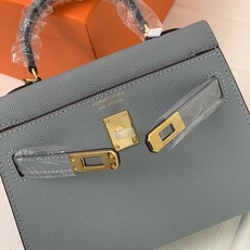 凯莉二代mini 亚麻蓝金扣 爱马仕Hermes 💤凯莉包kellyHermes经典代表作之一 女士 凯莉二代mini 亚麻蓝金扣 爱马仕Hermes 💤凯莉包kellyHermes经典代表作之一 女士