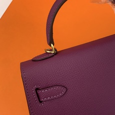 凯莉二代mini 海葵紫金扣 爱马仕Hermes 💤凯莉包kellyHermes经典代表作之一 女士 凯莉二代mini 海葵紫金扣 爱马仕Hermes 💤凯莉包kellyHermes经典代表作之一 女士