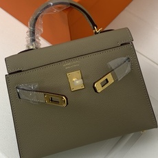 凯莉二代mini 大象灰金扣 爱马仕Hermes 💤凯莉包kellyHermes经典代表作之一 女士 凯莉二代mini 大象灰金扣 爱马仕Hermes 💤凯莉包kellyHermes经典代表作之一 女士