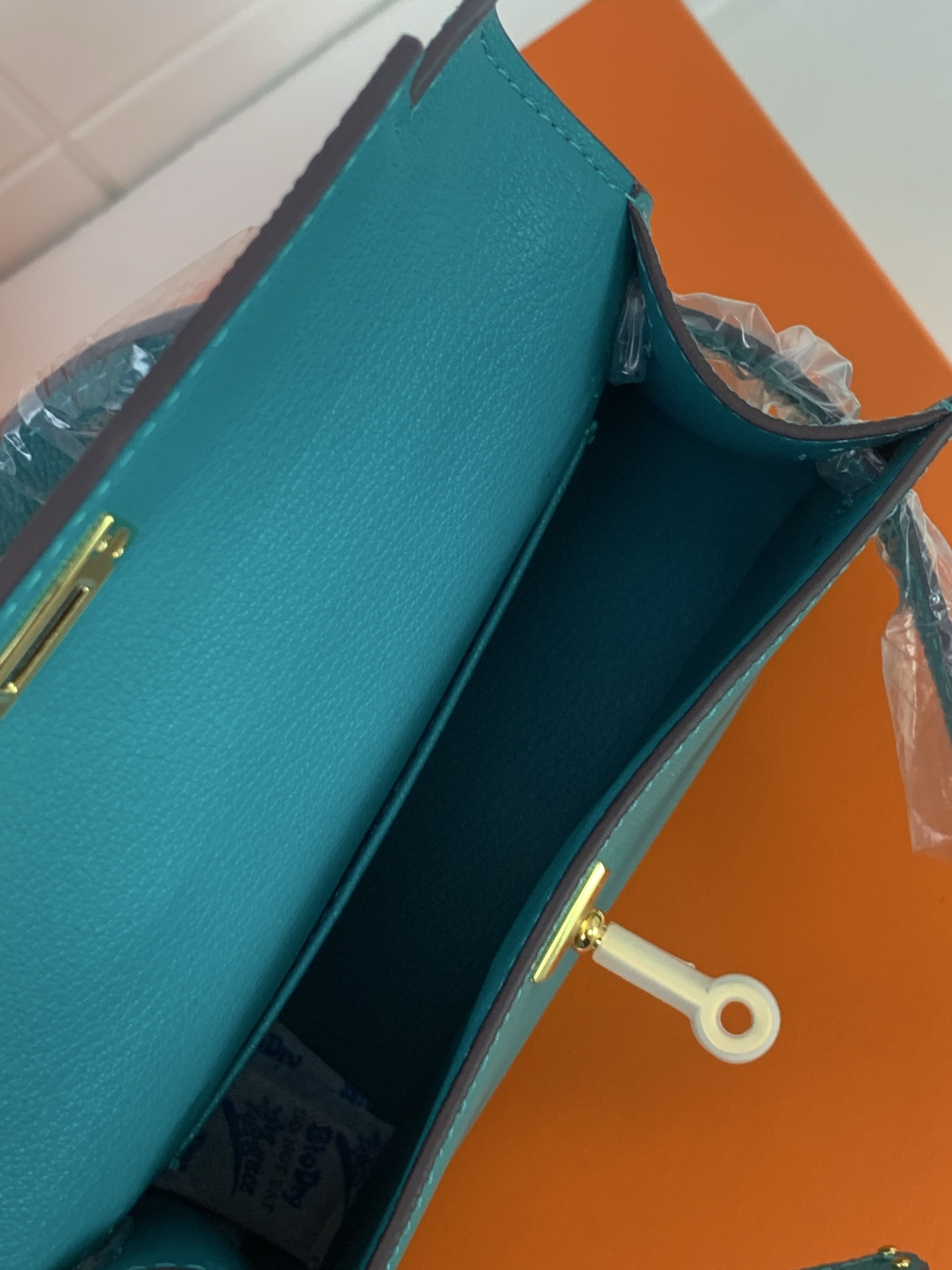 凯莉二代mini  孔雀绿金扣 爱马仕Hermes 💤凯莉包kellyHermes经典代表作之一  女士