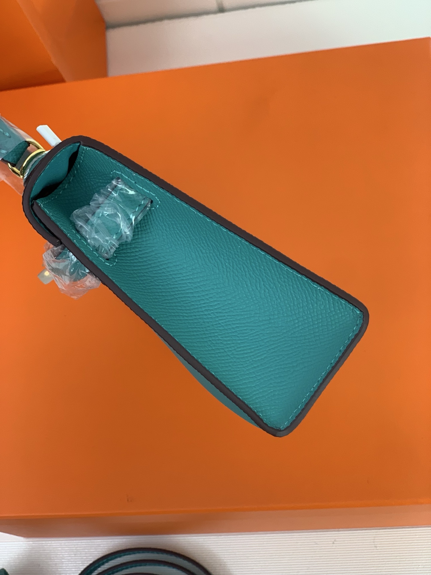 凯莉二代mini  孔雀绿金扣 爱马仕Hermes 💤凯莉包kellyHermes经典代表作之一  女士