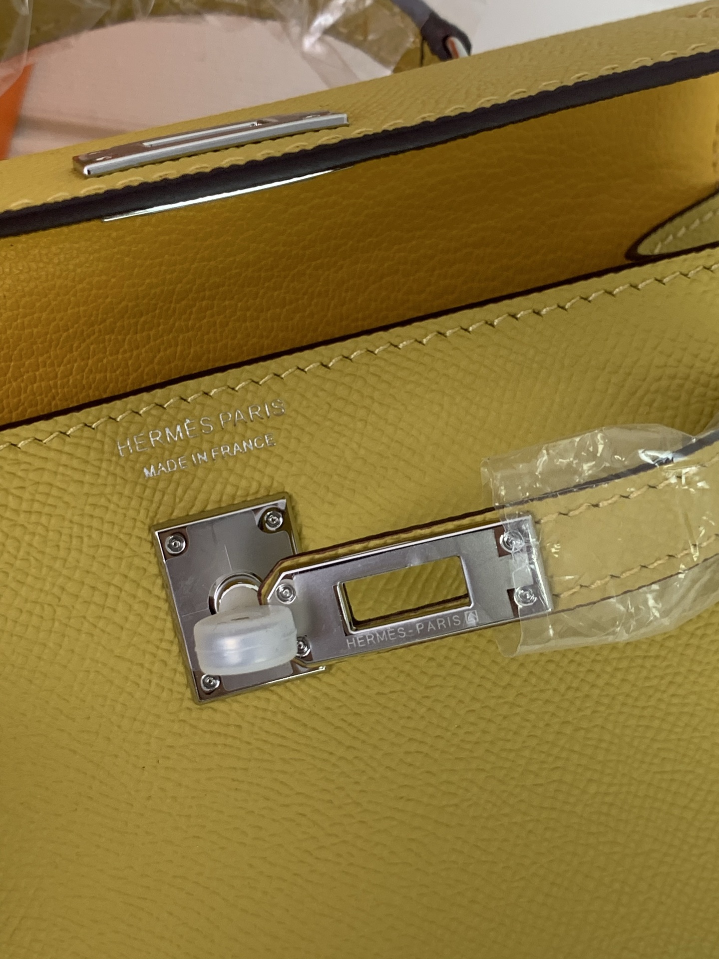 凯莉二代mini  大黄银扣 爱马仕Hermes 💤凯莉包kellyHermes经典代表作之一  女士手