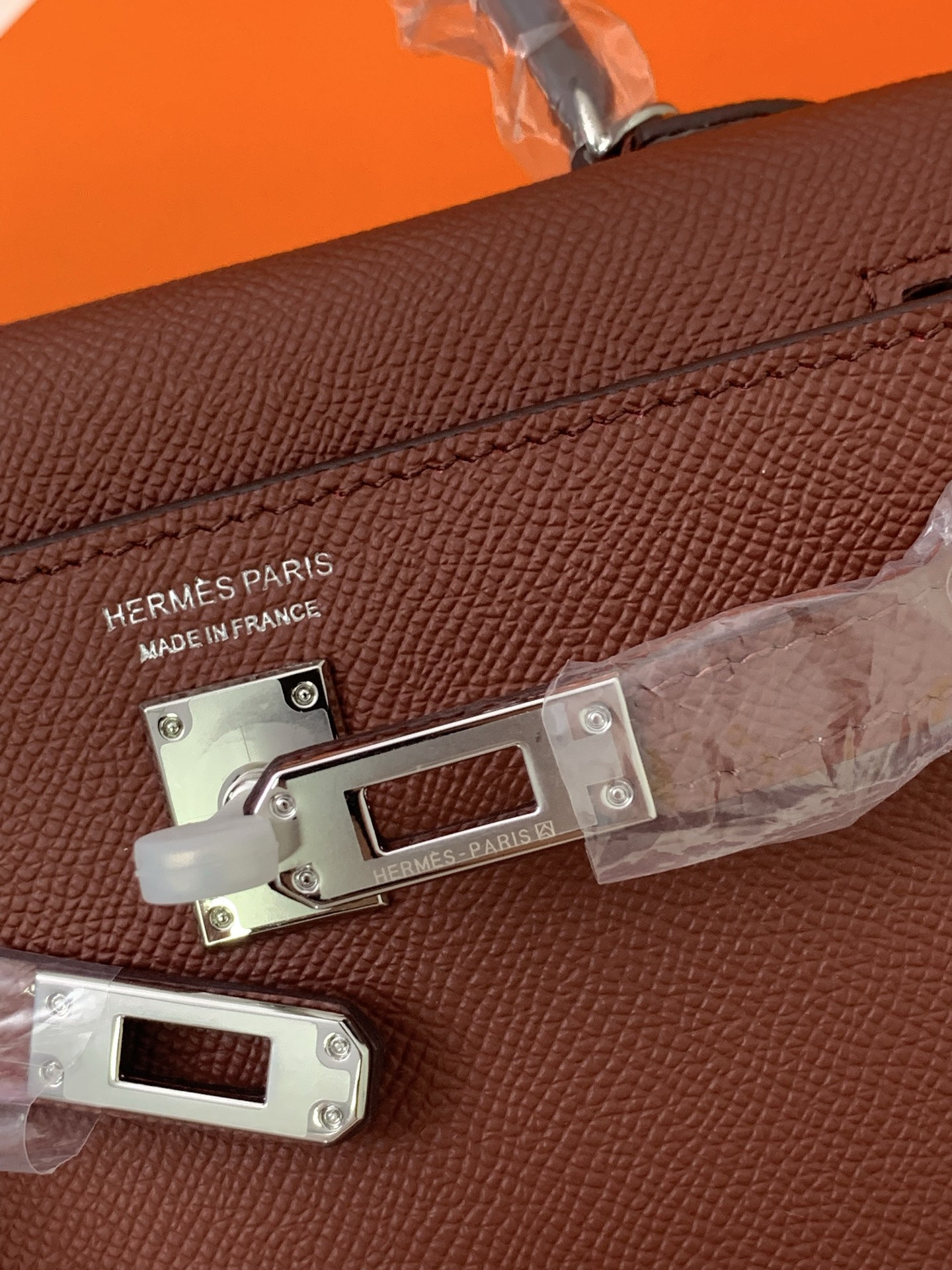 凯莉二代mini  波尔多红银扣 爱马仕Hermes 💤凯莉包kellyHermes经典代表作之一  女