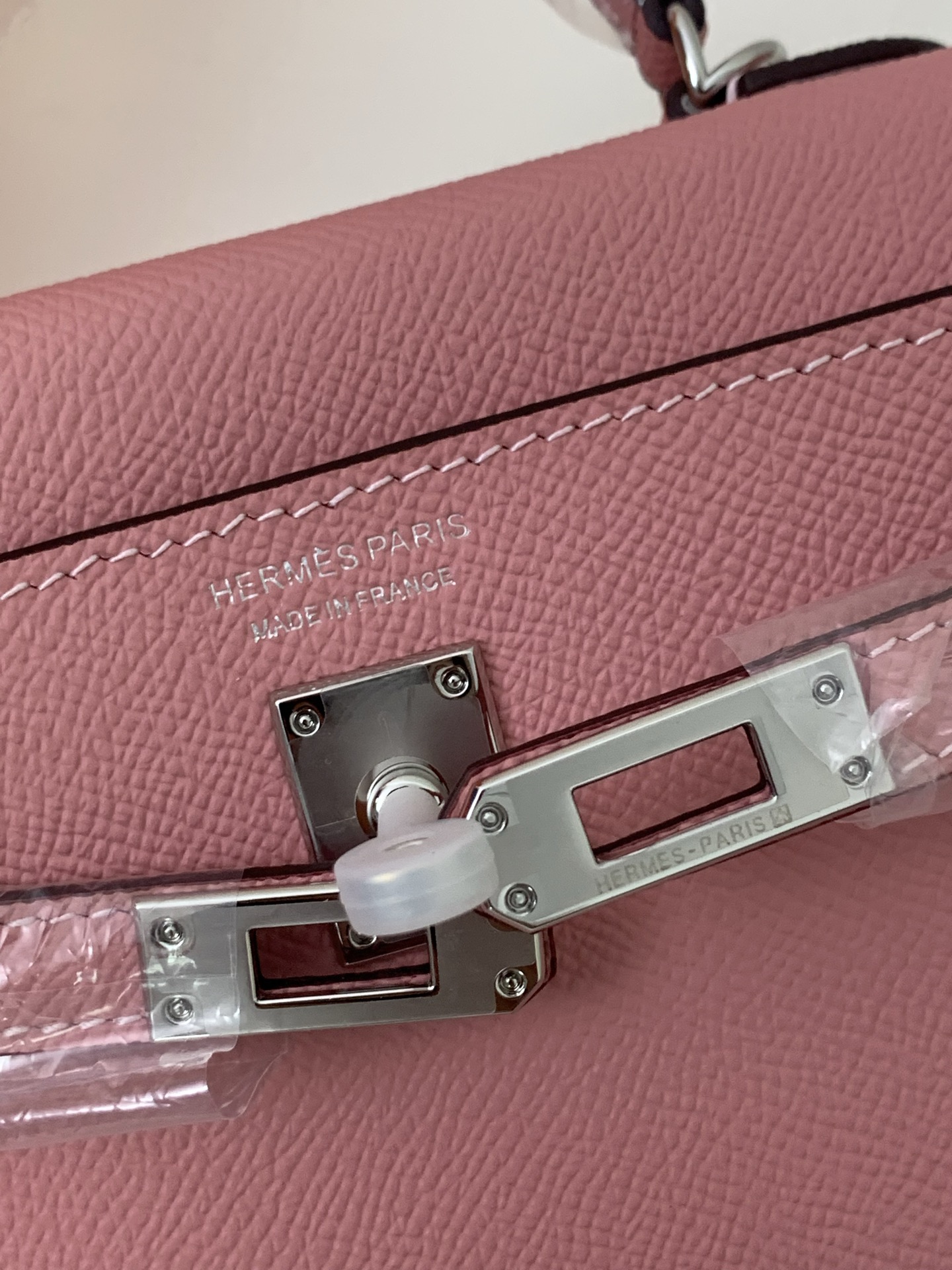 凯莉二代mini  樱花粉银扣 爱马仕Hermes 💤凯莉包kellyHermes经典代表作之一  女士
