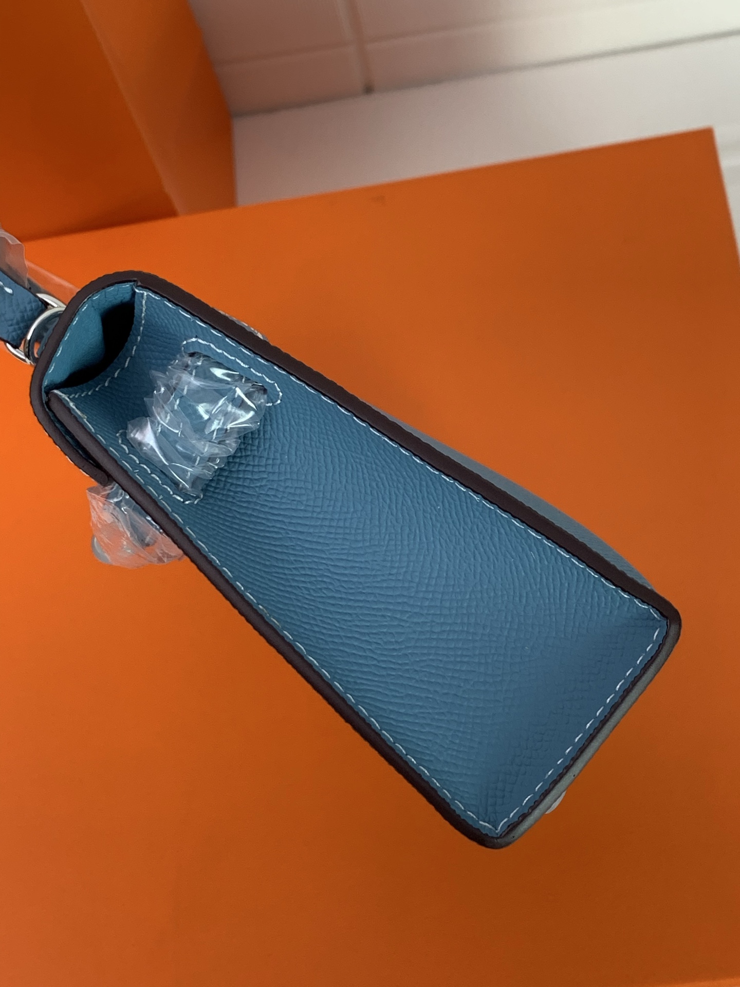 凯莉二代mini  牛仔蓝银扣 爱马仕Hermes 💤凯莉包kellyHermes经典代表作之一  女士