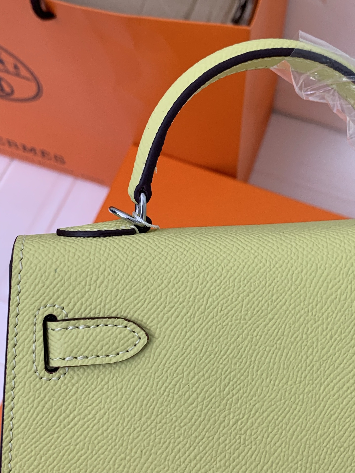 凯莉二代mini  小鸡黄银扣 爱马仕Hermes 💤凯莉包kellyHermes经典代表作之一  女士