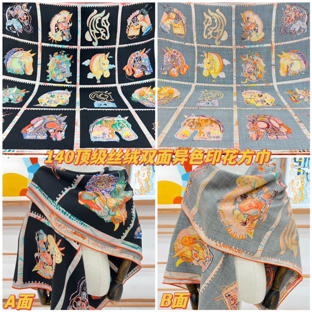 NO:169330,~The top double-color double-sided silk cashmere shawl with autumn and winter matching!  !  1 equals 2] The finishing touch is wonderful, I like both the patterns and color schemes, and I like another velvet shawl designed with double-sided color matching craftsmanship. I like it very much!  !  !  !  One shawl is equal to two wearing it to create a high-end feel!  The physical body is really fashionable!  !  This batch is of excellent quality!  I would like to remind my sisters that you must buy it early, this one will not help!  A shawl has two colors, both front and back, which really saves money and saves you home. There is no need to worry about the colors, just earn two at a time!  !  !  Size specifications 140*140 Top double-sided printing and dyeing double-color silk cashmere shawls, high-version scarf, real silk, shawls19860909～秋冬搭配利器顶级双配色双面版真丝羊绒披肩！！1条等于2条】点睛精彩,图案和配色都超级喜欢,又一款双面配色工艺设计的丝绒披肩,超级喜欢！！！！一条披肩等于两条穿出高级感！实物上身真的很时髦气质！！这个批次品质超好！提醒下喜欢的姐妹们,必须早点入手,这个出完无补的！一条披肩正反两种配色,真是省银子省到家了,不用纠结颜色了,一次入两！！！尺寸规格140*140顶级双面印染双配色真丝羊绒披肩,高版本围巾,real silk,shawls,scarf