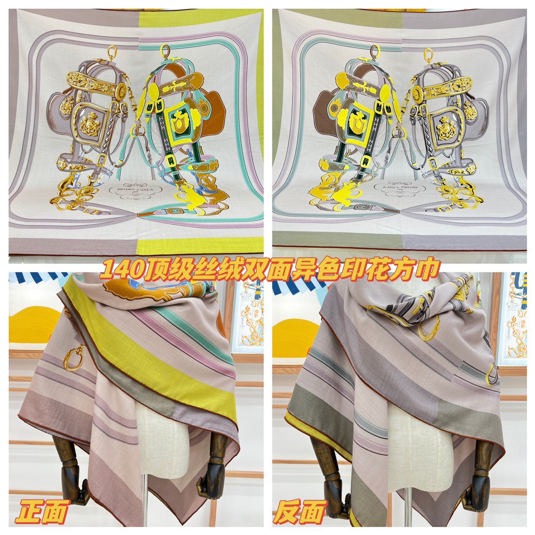 NO:169723,[Front] Color No. 2~ Fall and winter matching tool top double color double-sided silk cashmere shawl!  !  1 equals 2] The finishing touch is wonderful, I like both the patterns and color schemes, and I like another velvet shawl designed with double-sided color matching craftsmanship. I like it very much!  !  !  !  One shawl is equal to two wearing it to create a high-end feel!  The physical body is really fashionable!  !  This batch is of excellent quality!  I would like to remind my sisters that you must buy it early, this one will not help!  A shawl has two colors, both front and back, which really saves money and saves you home. There is no need to worry about the colors, just earn two at a time!  !  !  Size specifications 140*140 Top double-sided printing and dyeing double-color silk cashmere shawls, high-version scarf, real silk, shawls19860909【正面】2号色～秋冬搭配利器顶级双配色双面版真丝羊绒披肩！！1条等于2条】点睛精彩,图案和配色都超级喜欢,又一款双面配色工艺设计的丝绒披肩,超级喜欢！！！！一条披肩等于两条穿出高级感！实物上身真的很时髦气质！！这个批次品质超好！提醒下喜欢的姐妹们,必须早点入手,这个出完无补的！一条披肩正反两种配色,真是省银子省到家了,不用纠结颜色了,一次入两！！！尺寸规格140*140顶级双面印染双配色真丝羊绒披肩,高版本围巾,real silk,shawls,scarf