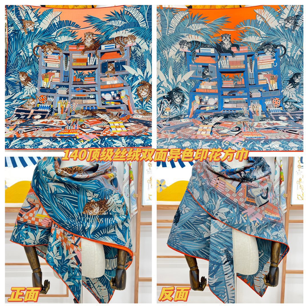 NO:171831,[Front] Color No. 2~ Fall and winter matching tool top double color double-sided silk cashmere shawl!  !  1 equals 2] The finishing touch is wonderful, I like both the patterns and color schemes, and I like another velvet shawl designed with double-sided color matching craftsmanship. I like it very much!  !  !  !  One shawl is equal to two wearing it to create a high-end feel!  The physical body is really fashionable!  !  This batch is of excellent quality!  I would like to remind my sisters that you must buy it early, this one will not help!  A shawl has two colors, both front and back, which really saves money and saves you home. There is no need to worry about the colors, just earn two at a time!  !  !  Size specifications 140*140 Top double-sided printing and dyeing double-color silk cashmere shawls, high-version scarf, real silk, shawls19860909【正面】2号色～秋冬搭配利器顶级双配色双面版真丝羊绒披肩！！1条等于2条】点睛精彩,图案和配色都超级喜欢,又一款双面配色工艺设计的丝绒披肩,超级喜欢！！！！一条披肩等于两条穿出高级感！实物上身真的很时髦气质！！这个批次品质超好！提醒下喜欢的姐妹们,必须早点入手,这个出完无补的！一条披肩正反两种配色,真是省银子省到家了,不用纠结颜色了,一次入两！！！尺寸规格140*140顶级双面印染双配色真丝羊绒披肩,高版本围巾,real silk,shawls,scarf