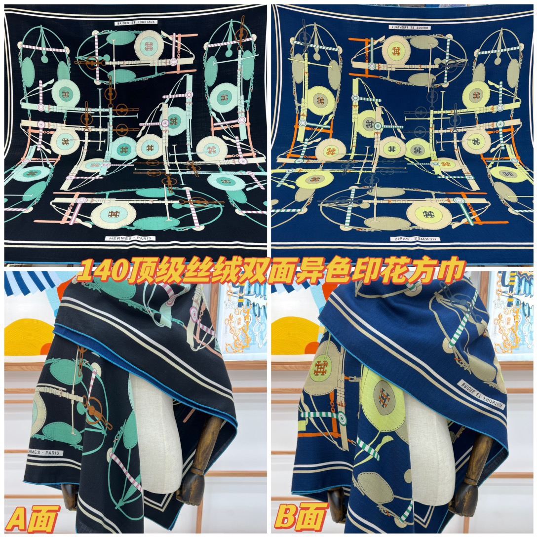 NO:172655,[Front] Color No. 2~ Fall and winter matching tool top double color double-sided silk cashmere shawl!  !  1 equals 2] The finishing touch is wonderful, I like both the patterns and color schemes, and I like another velvet shawl designed with double-sided color matching craftsmanship. I like it very much!  !  !  !  One shawl is equal to two wearing it to create a high-end feel!  The physical body is really fashionable!  !  This batch is of excellent quality!  I would like to remind my sisters that you must buy it early, this one will not help!  A shawl has two colors, both front and back, which really saves money and saves you home. There is no need to worry about the colors, just earn two at a time!  !  !  Size specifications 140*140 Top double-sided printing and dyeing double-color silk cashmere shawls, high-version scarf, real silk, shawls19860909【正面】2号色～秋冬搭配利器顶级双配色双面版真丝羊绒披肩！！1条等于2条】点睛精彩,图案和配色都超级喜欢,又一款双面配色工艺设计的丝绒披肩,超级喜欢！！！！一条披肩等于两条穿出高级感！实物上身真的很时髦气质！！这个批次品质超好！提醒下喜欢的姐妹们,必须早点入手,这个出完无补的！一条披肩正反两种配色,真是省银子省到家了,不用纠结颜色了,一次入两！！！尺寸规格140*140顶级双面印染双配色真丝羊绒披肩,高版本围巾,real silk,shawls,scarf
