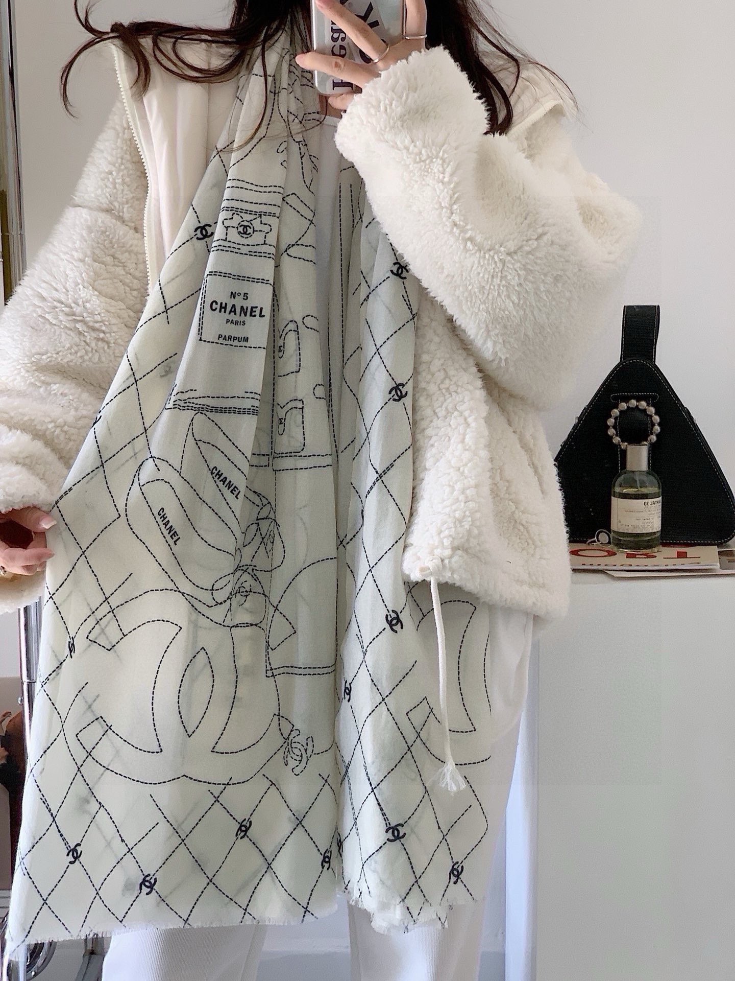 Designer 1: 1 Replikat
 Chanel Schal 2024 AAA Replica Anpassen
 Kaschmir