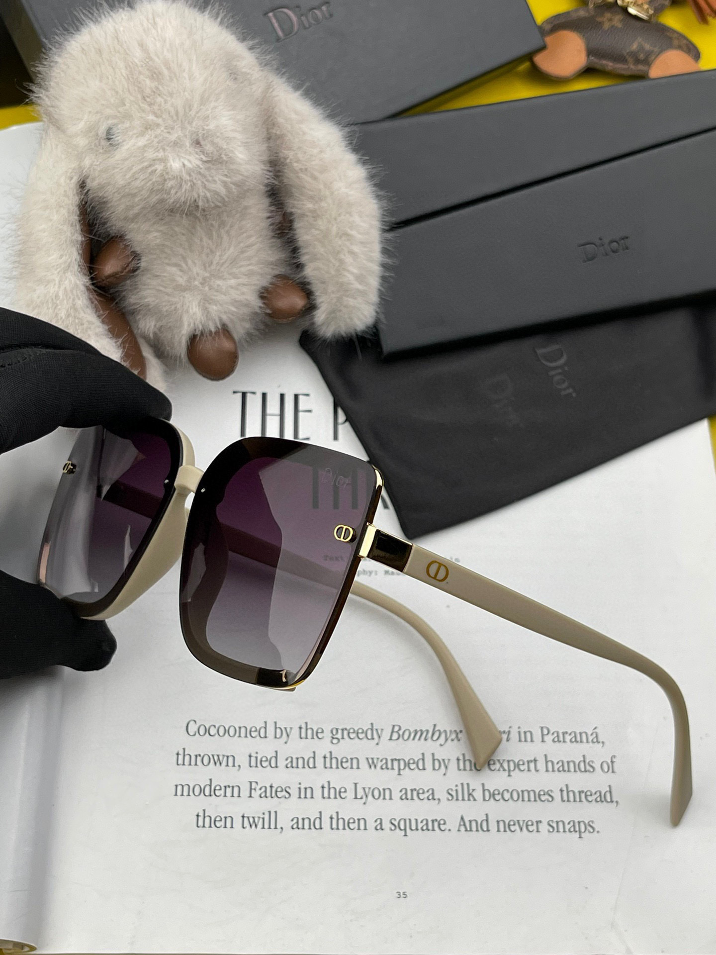  🔺 【DIOR-迪奥】2025开春新款 潮流爆款 时尚方框偏光太阳镜 高品质 佩戴舒适 网红潮款墨镜 