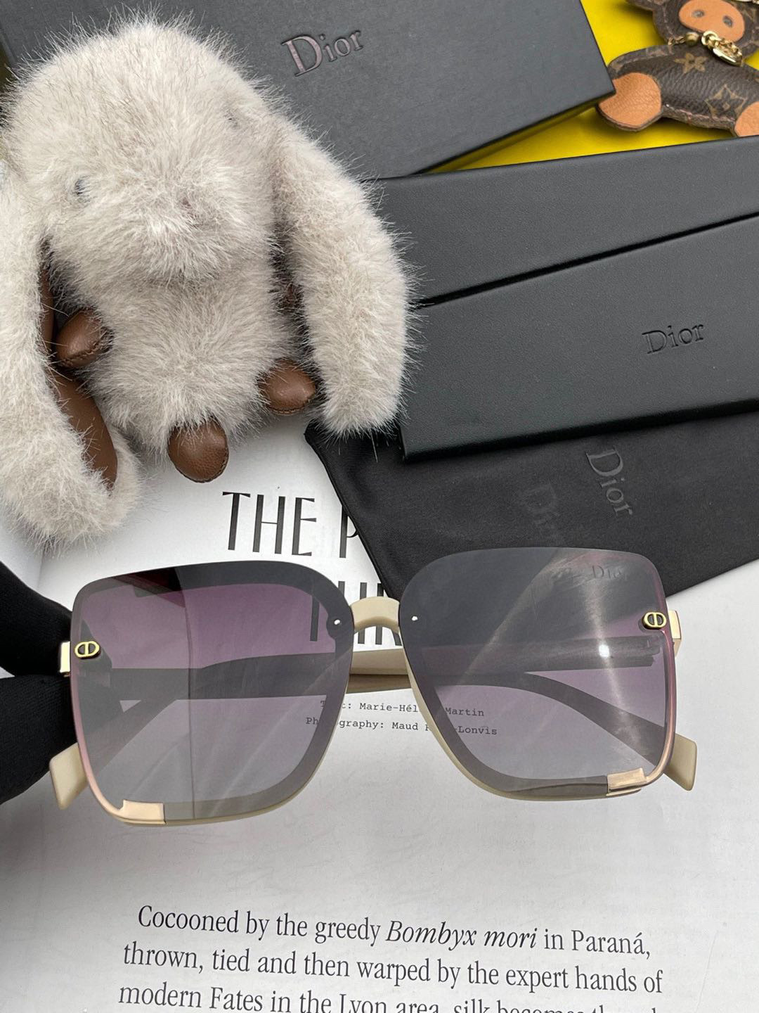  🔺 【DIOR-迪奥】2025开春新款 潮流爆款 时尚方框偏光太阳镜 高品质 佩戴舒适 网红潮款墨镜 