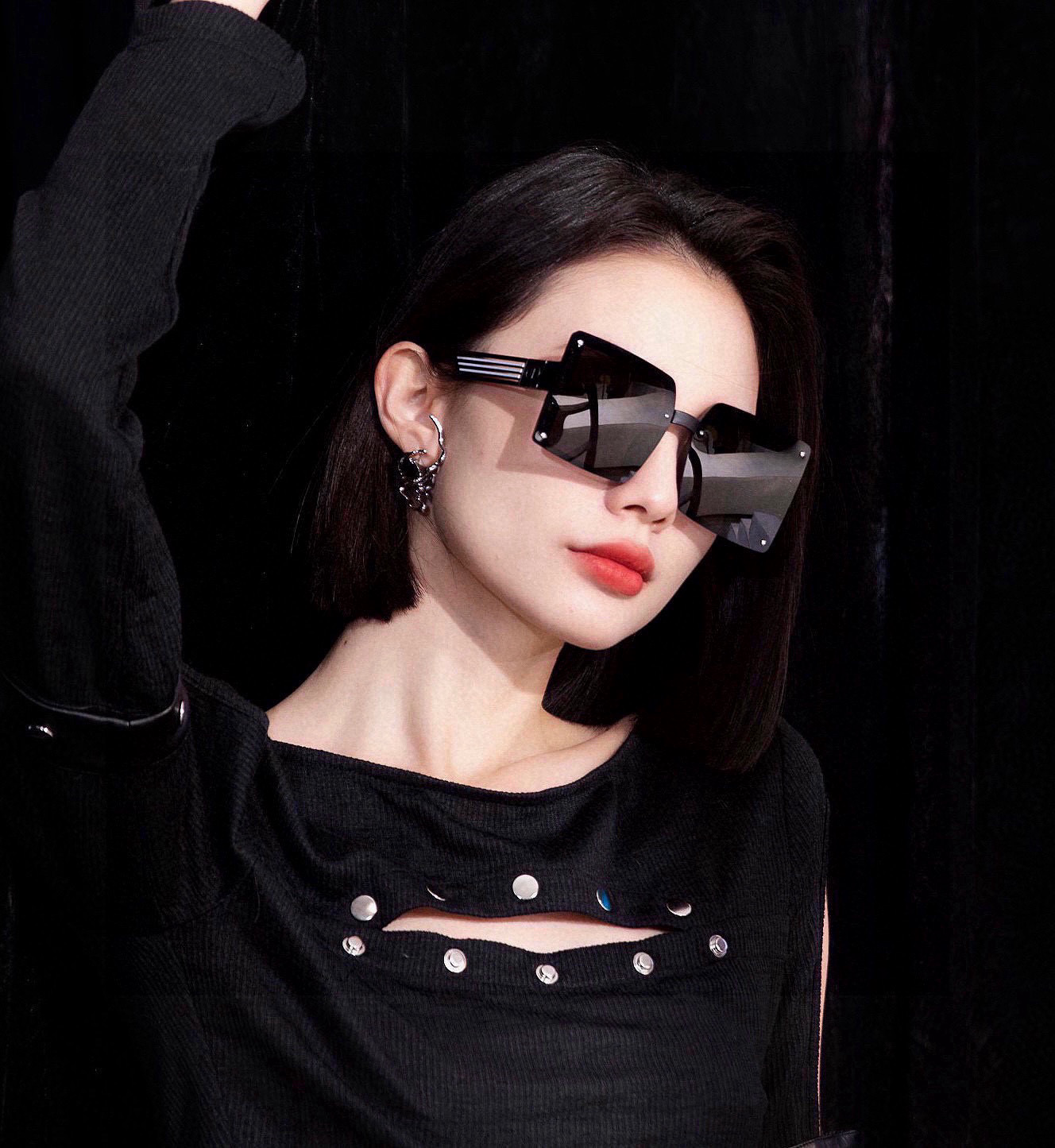  🔺 【DIOR-迪奥】2025开春新款 潮流爆款 时尚方框偏光太阳镜 高品质 佩戴舒适 网红潮款墨镜 