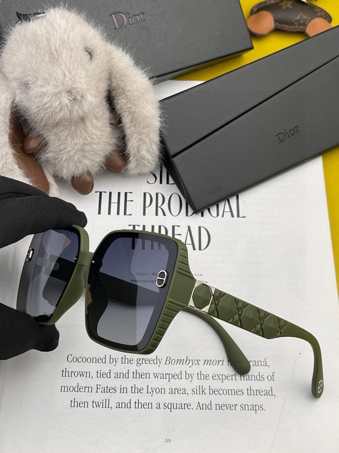 🔺 【DIOR-迪奥】2025开春新款 潮流爆款 时尚方框偏光太阳镜 高品质 佩戴舒适 网红潮款墨镜 型