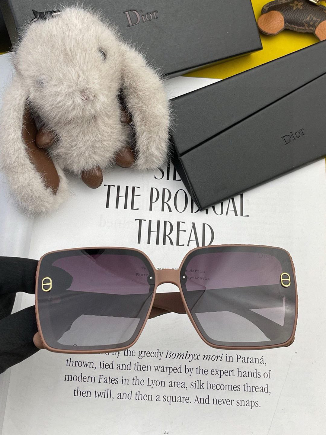 🔺 【DIOR-迪奥】2025开春新款 潮流爆款 时尚方框偏光太阳镜 高品质 佩戴舒适 网红潮款墨镜 型