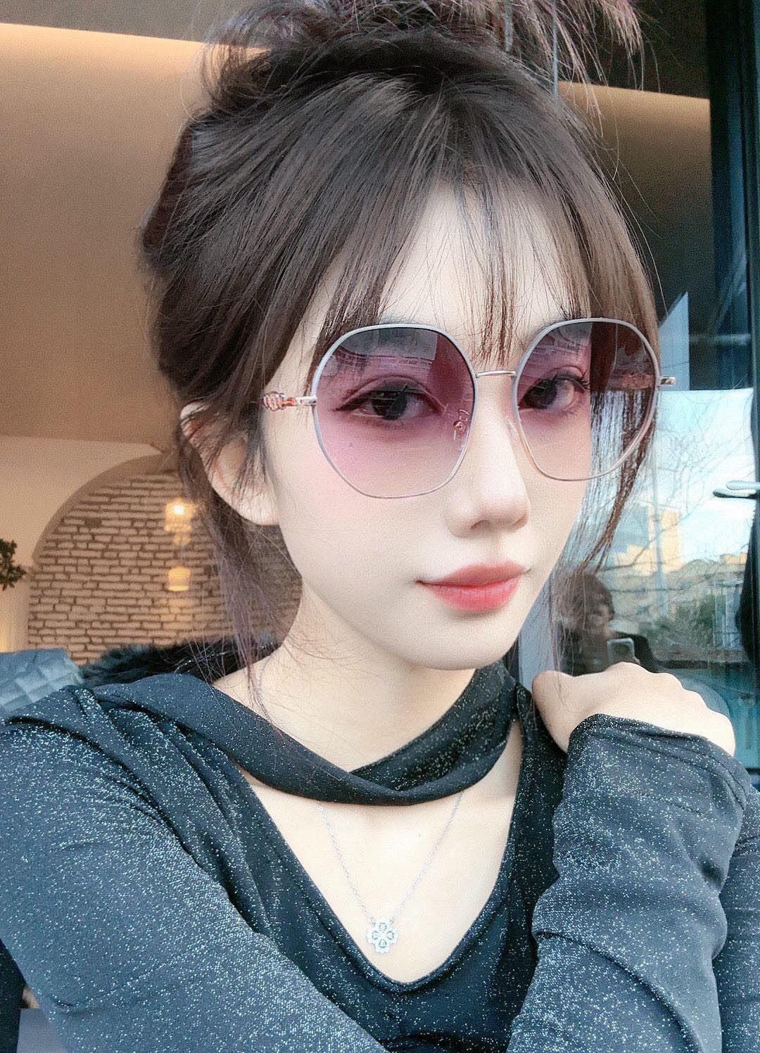  【偏光系列太阳镜】🎈原版出货香奈儿网红超爆款💙经典奢华全球风强酷亲亲 时尚圆框太阳镜得意 气质非凡😄 