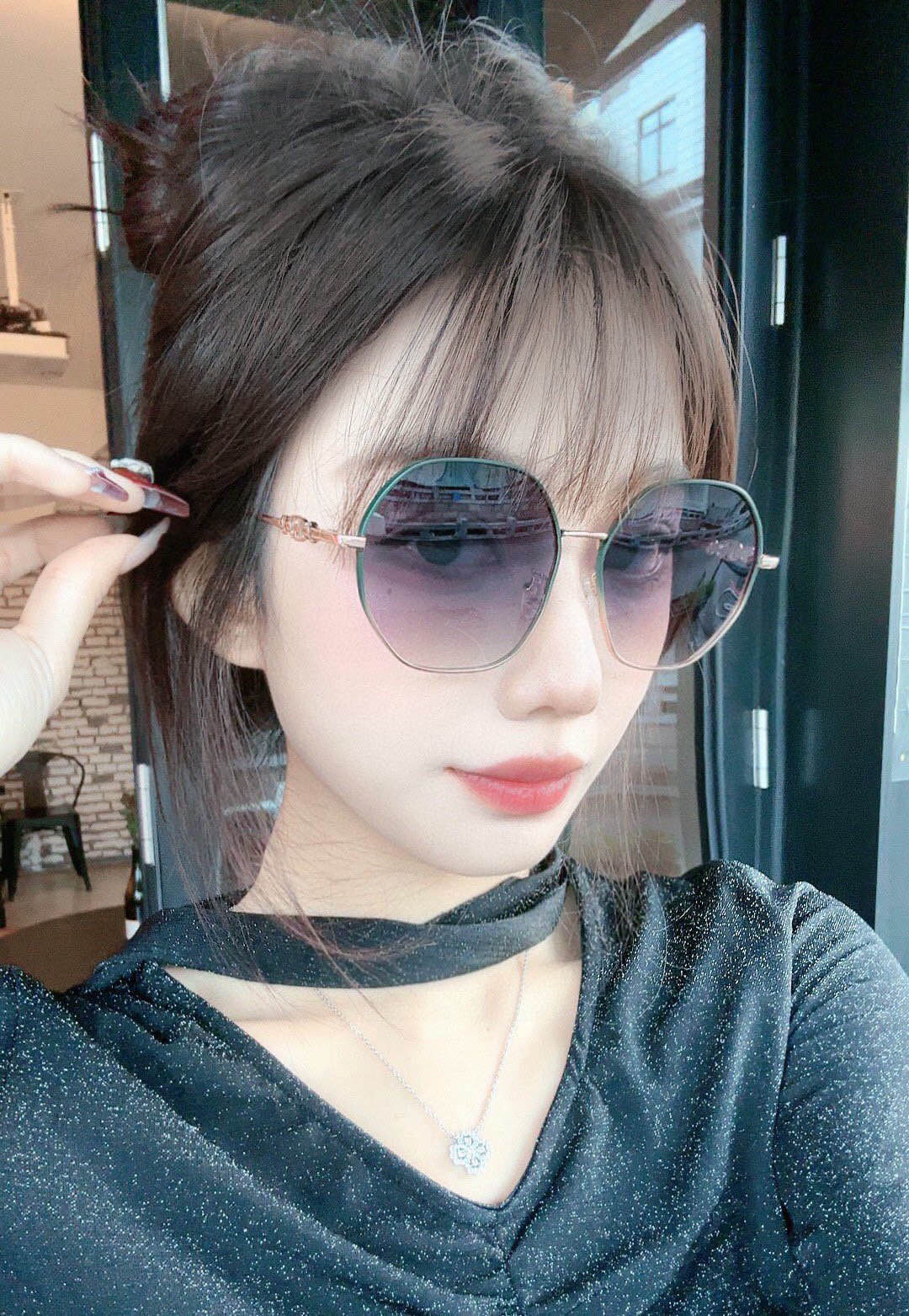  【偏光系列太阳镜】🎈原版出货香奈儿网红超爆款💙经典奢华全球风强酷亲亲 时尚圆框太阳镜得意 气质非凡😄 