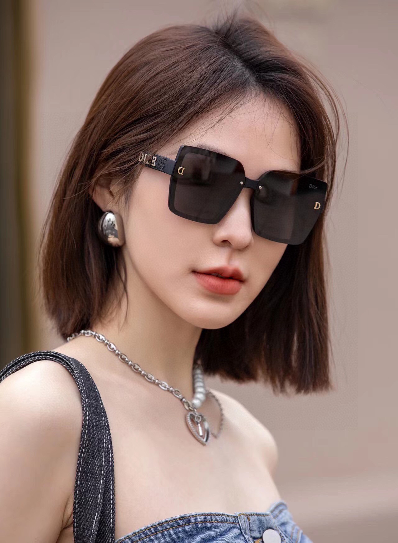  🔺 【DIOR-迪奥】2024开春新款 潮流爆款 时尚方框偏光太阳镜 高品质 佩戴舒适 网红潮款墨镜 