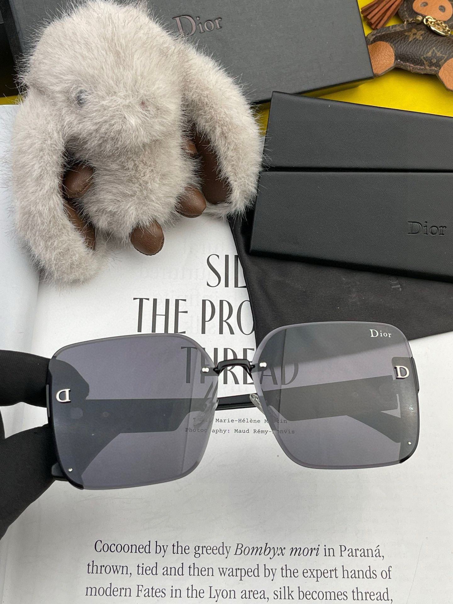 🔺 【DIOR-迪奥】2025开春新款 潮流爆款 时尚方框偏光太阳镜 高品质 佩戴舒适 网红潮款墨镜 女