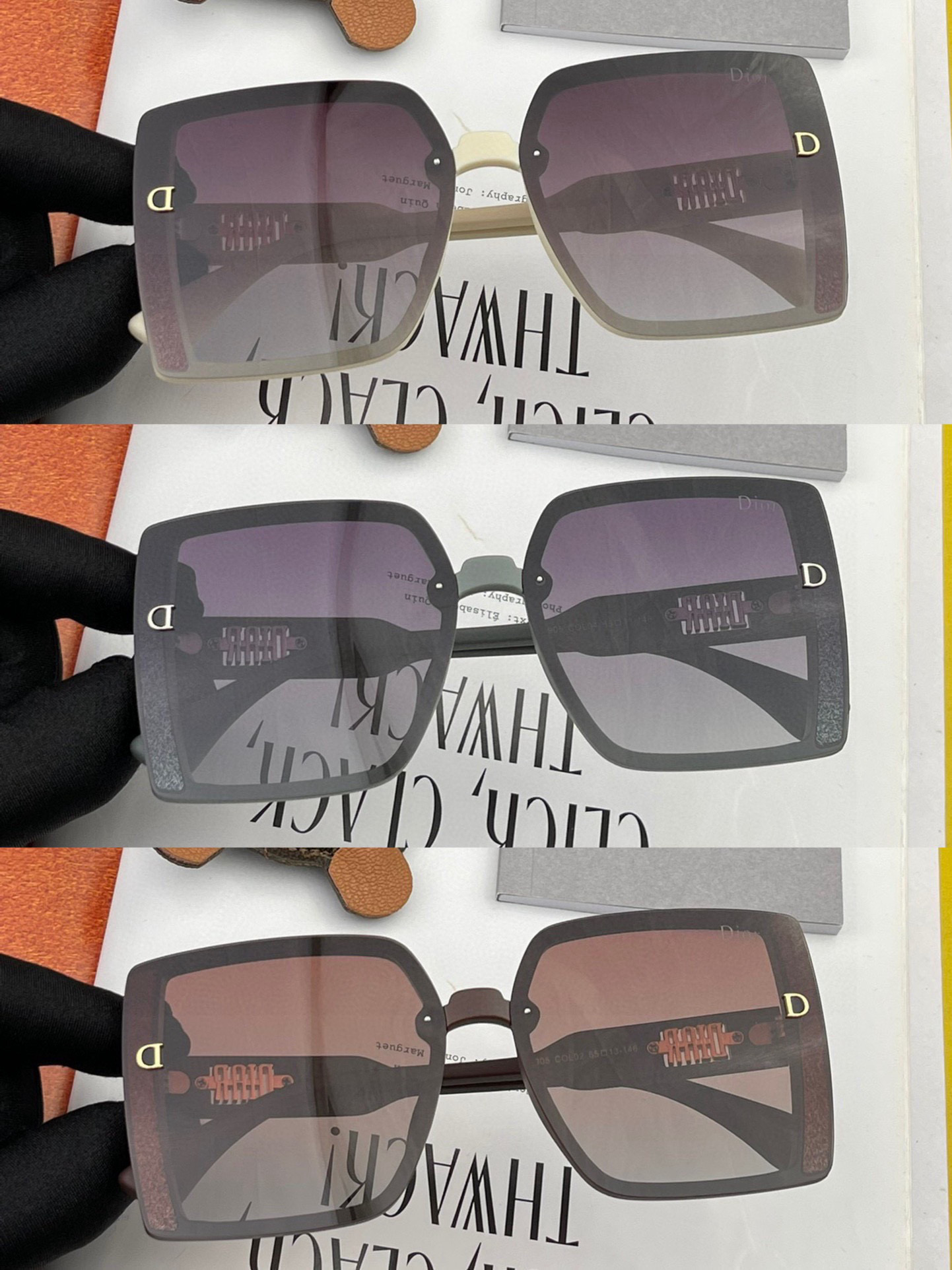 🔺 【DIOR-迪奥】2024开春新款 潮流爆款 时尚方框偏光太阳镜 高品质 佩戴舒适 网红潮款墨镜 型