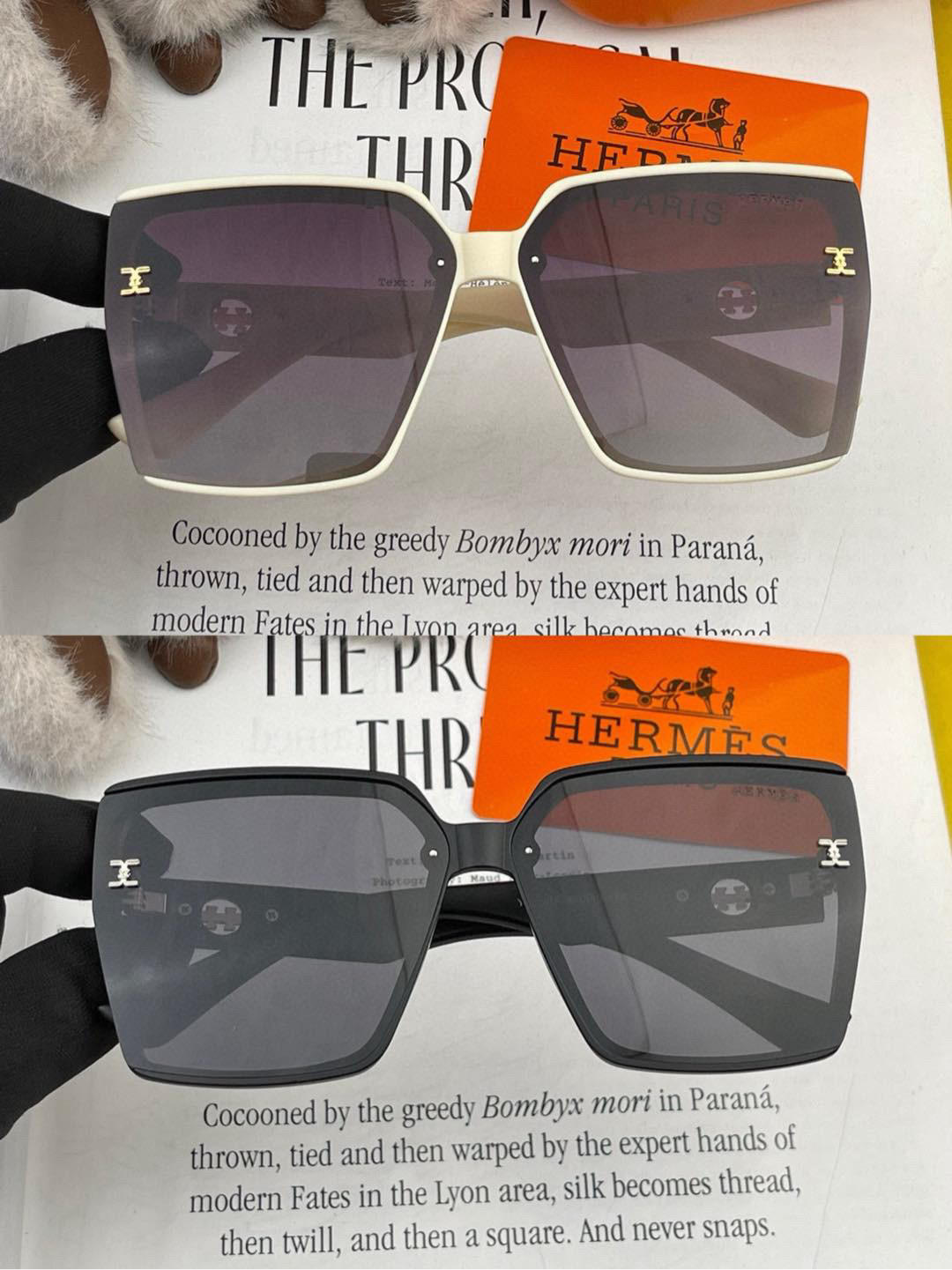  2025新款 爱马仕女士偏光太阳镜🕶️ 宝丽来高清镜片🎉高品质TR-90镜框 时尚百搭！
型号：H72