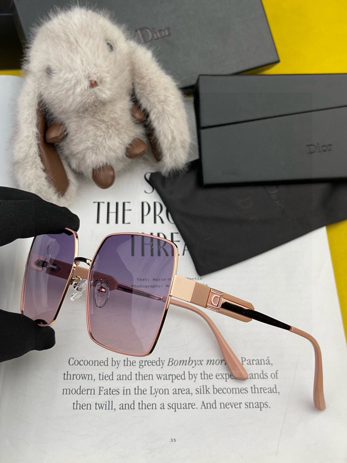  🔺 【DIOR-迪奥】2025开春新款 潮流爆款 时尚方框偏光太阳镜 高品质 佩戴舒适 网红潮款墨镜 