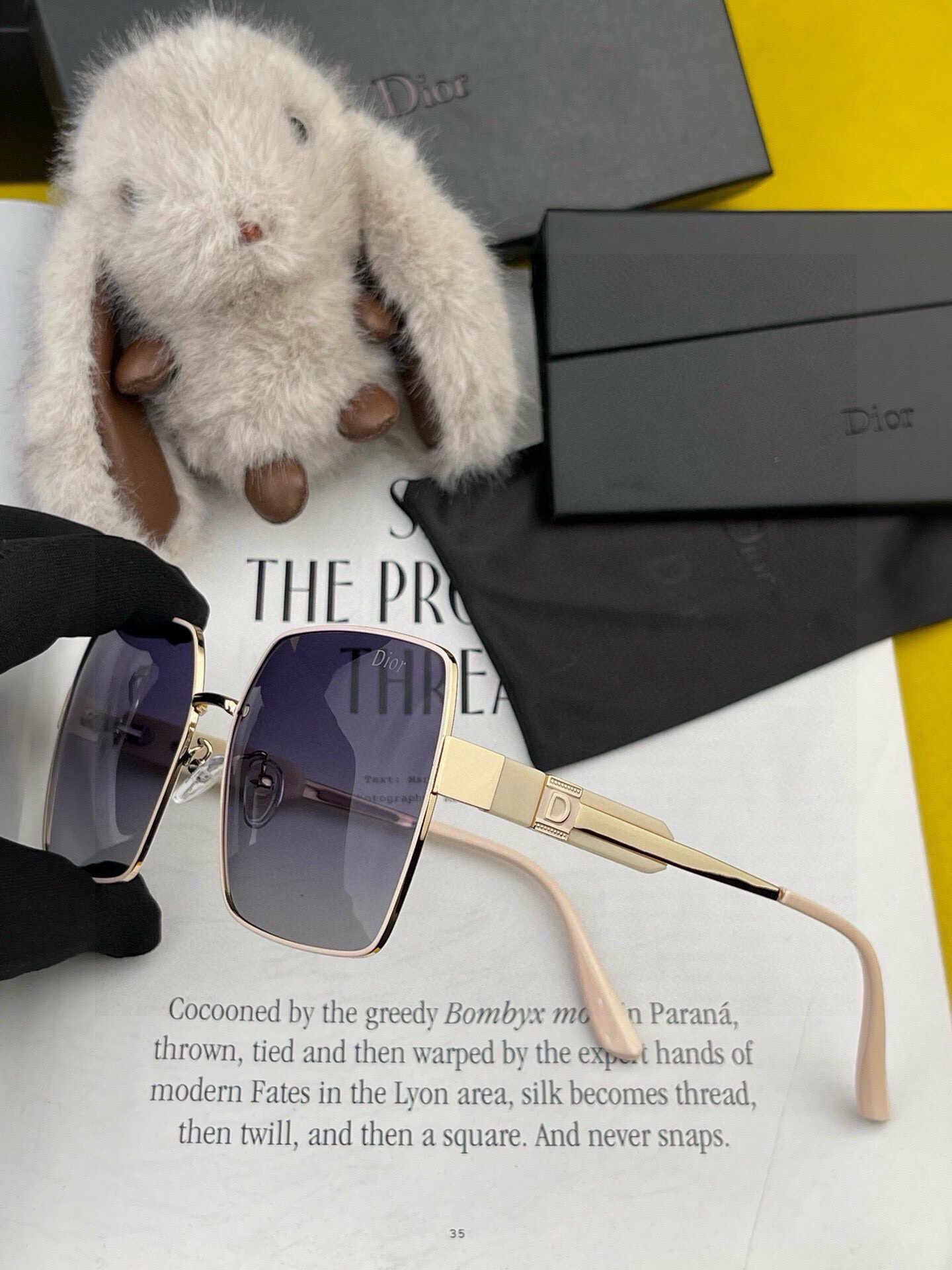  🔺 【DIOR-迪奥】2025开春新款 潮流爆款 时尚方框偏光太阳镜 高品质 佩戴舒适 网红潮款墨镜 