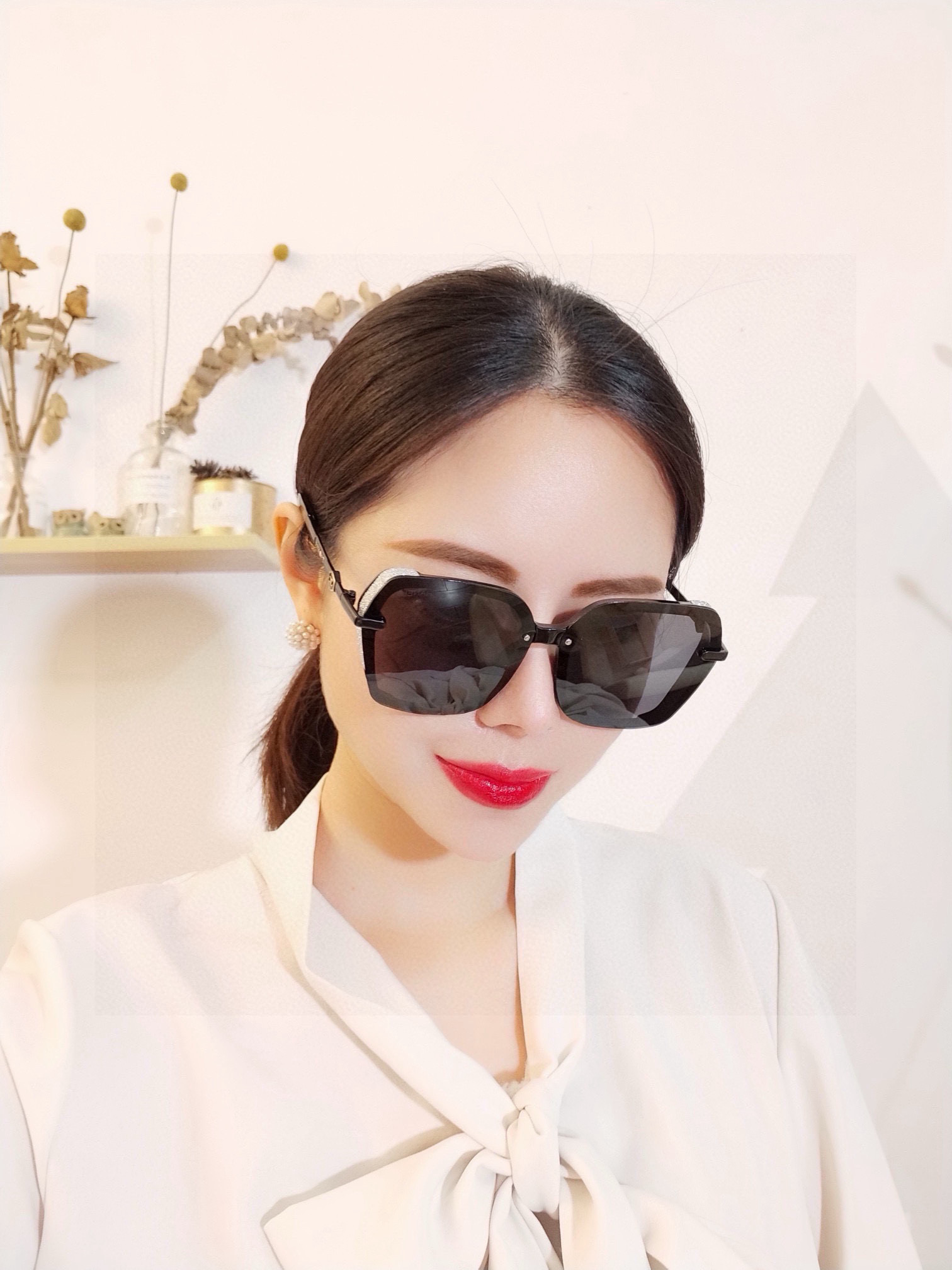  香奈儿2025新款偏光太阳镜潮流🐚时尚 女士款百搭瘦脸太阳镜 高品质 开车太阳镜🌟型号：CH3200