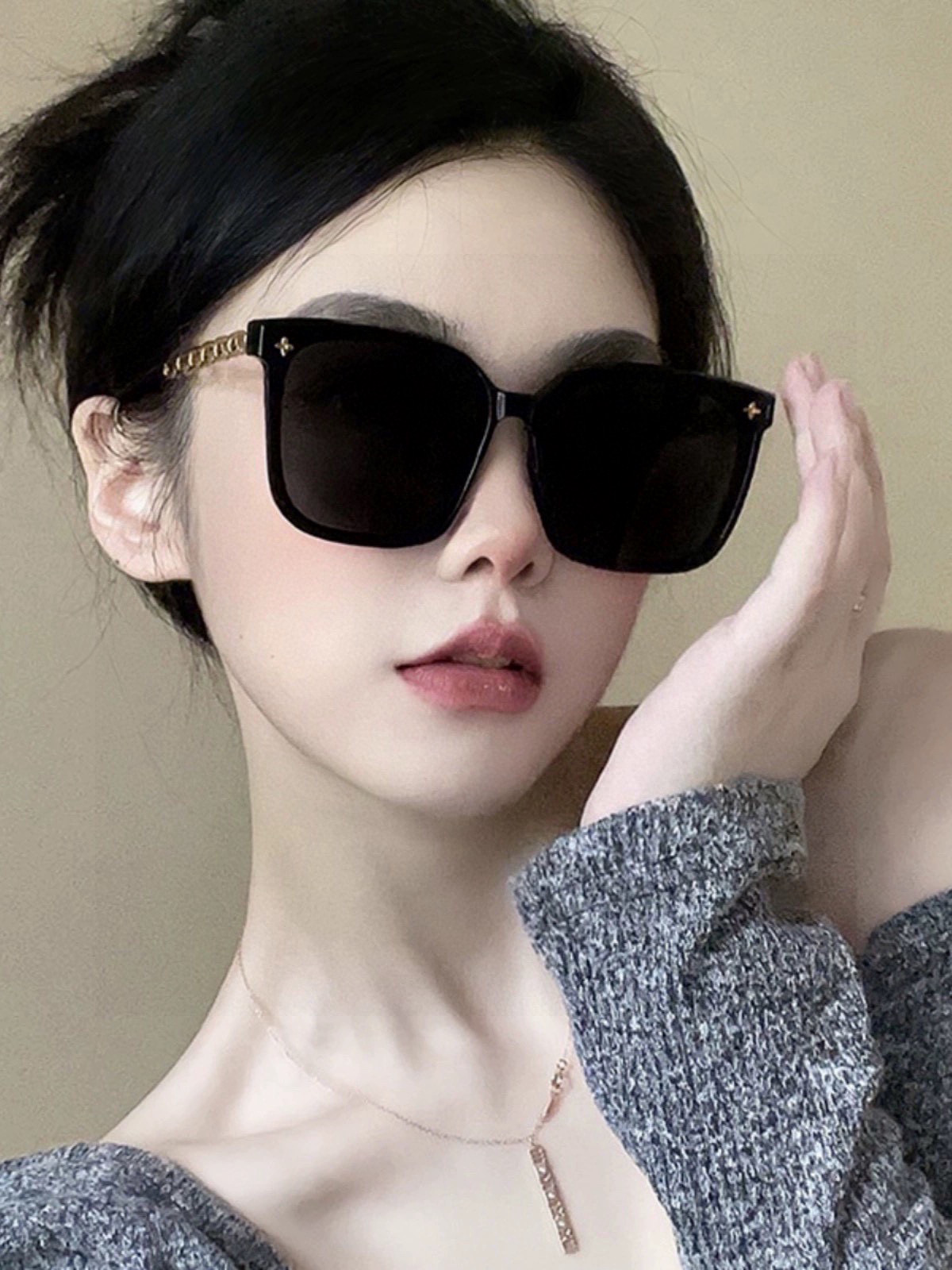 🔺LV🔻2025早春新款，众多明星同款色LV‼️‼️新款大框墨镜 ，🌈🌈宝丽来超清太阳镜🔝🔝型号：L82