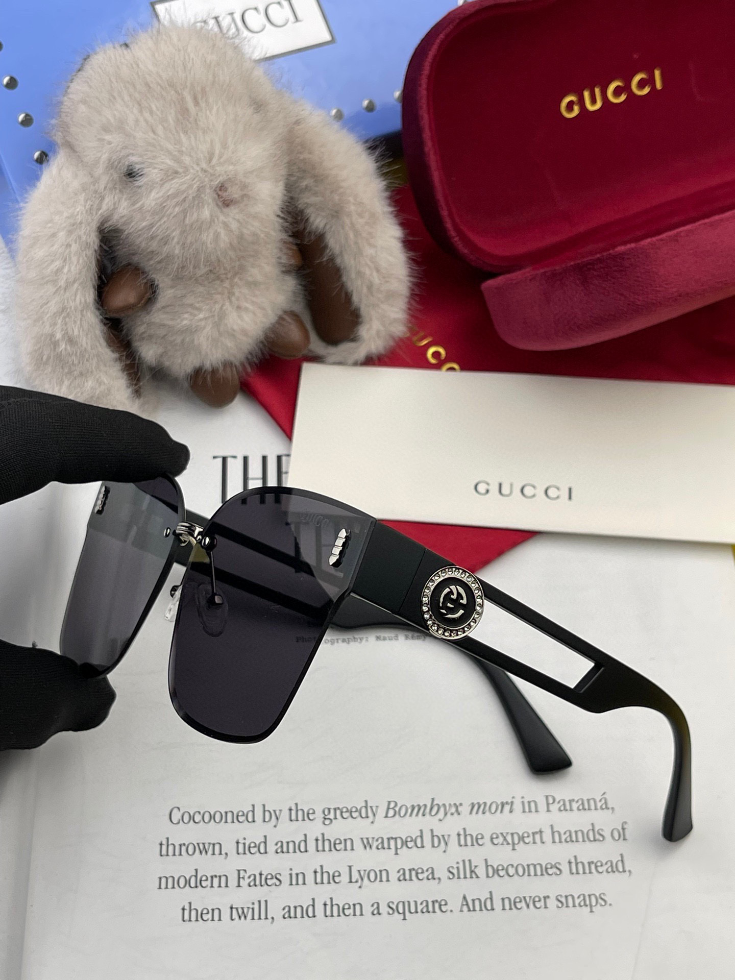  🔺 【GUCCI】2024开春新款 潮流爆款 时尚方框太阳镜 高品质 佩戴舒适 网红潮款墨镜 型号：G