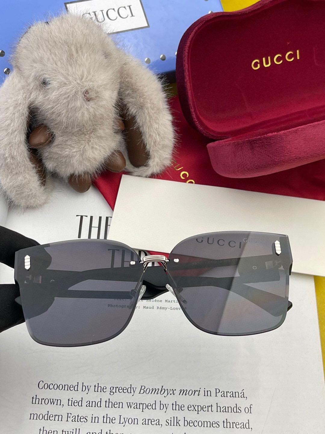  🔺 【GUCCI】2024开春新款 潮流爆款 时尚方框太阳镜 高品质 佩戴舒适 网红潮款墨镜 型号：G