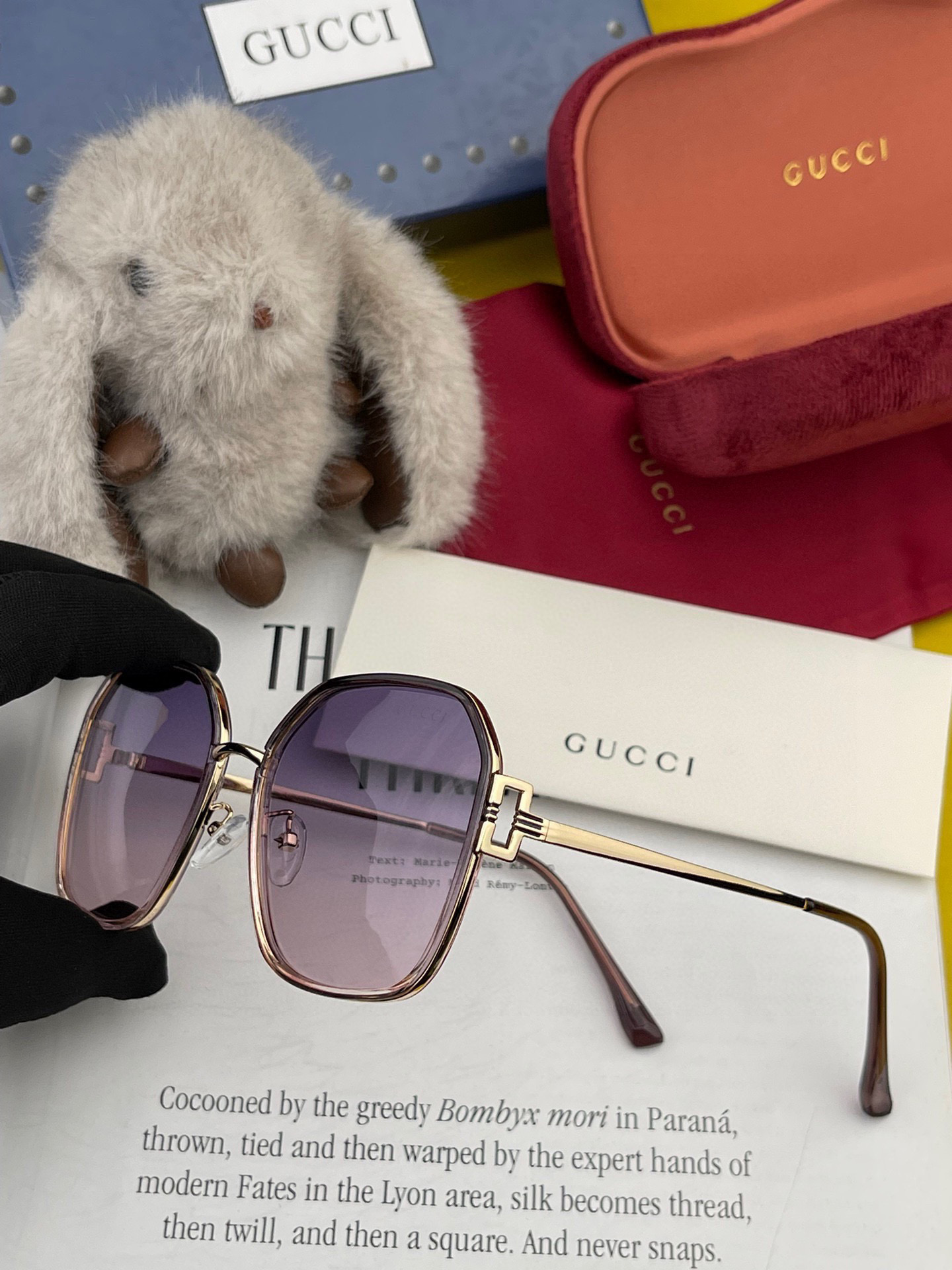    🔺 GUCCI🔻2025官方新款 众多明星同款色‼️‼️新款大框偏光墨镜 🌈🌈宝丽来超清加厚太阳镜