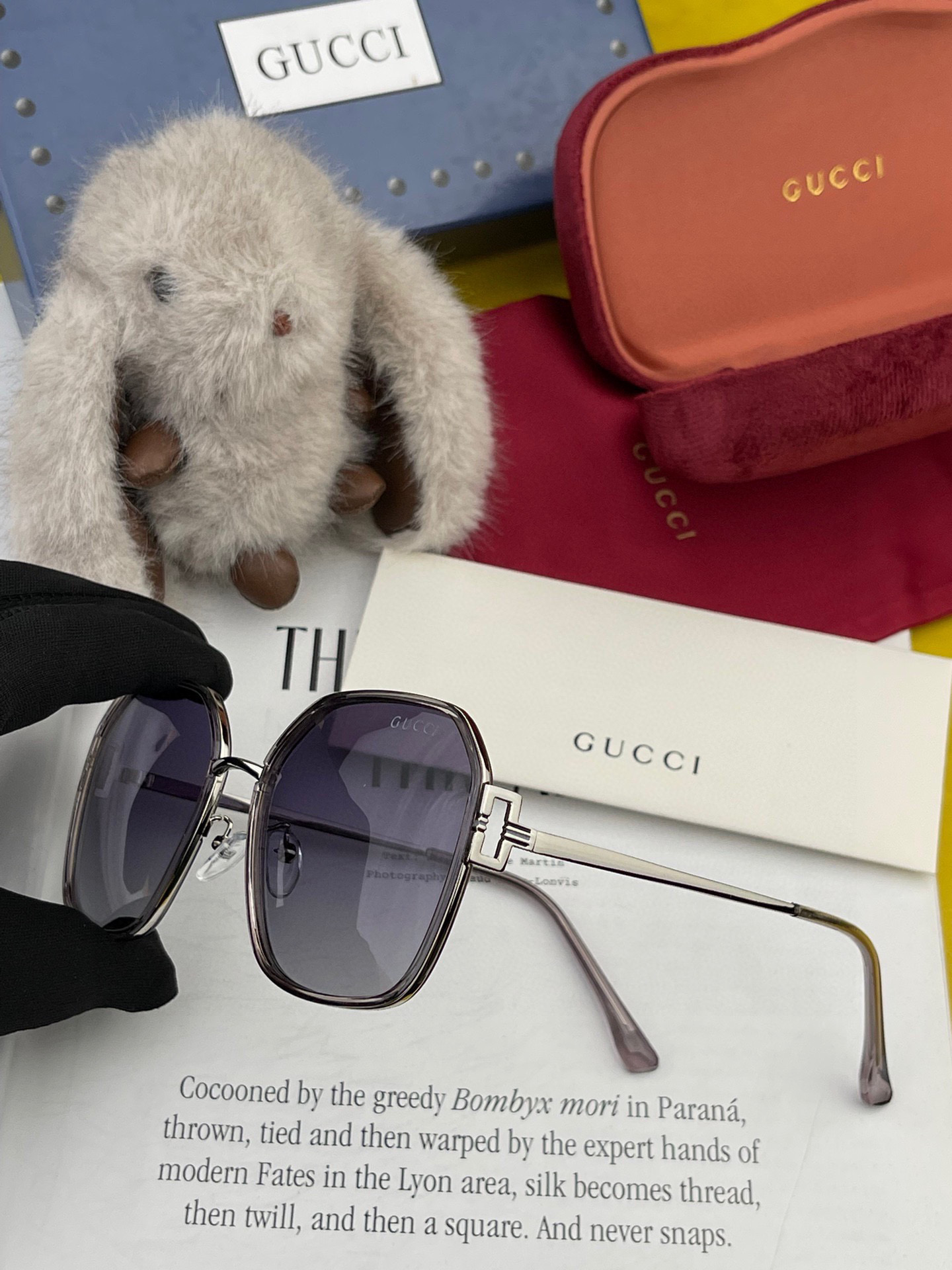    🔺 GUCCI🔻2025官方新款 众多明星同款色‼️‼️新款大框偏光墨镜 🌈🌈宝丽来超清加厚太阳镜